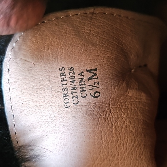 Taryn Rose Forsters Black Kid suede FUR boots zippered size 6.5 M with box - Picture 6 of 13